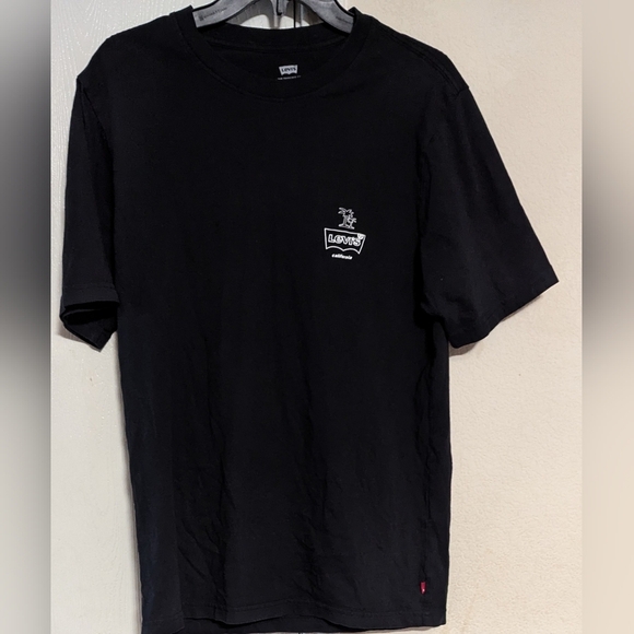 LEVI'S Men's 2PCS Graphic T-shirt Classic Logo - Navy/Black Size S New/Used - Picture 5 of 7